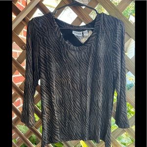 Printed/glittery blouse